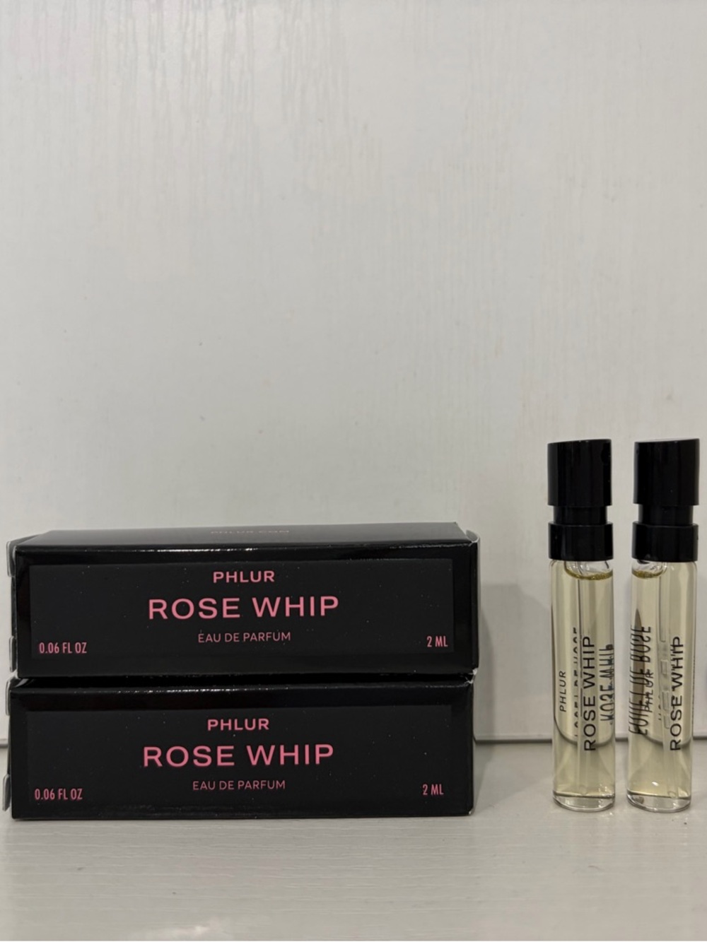 2 x Phlur Rose Whip Sample Vials